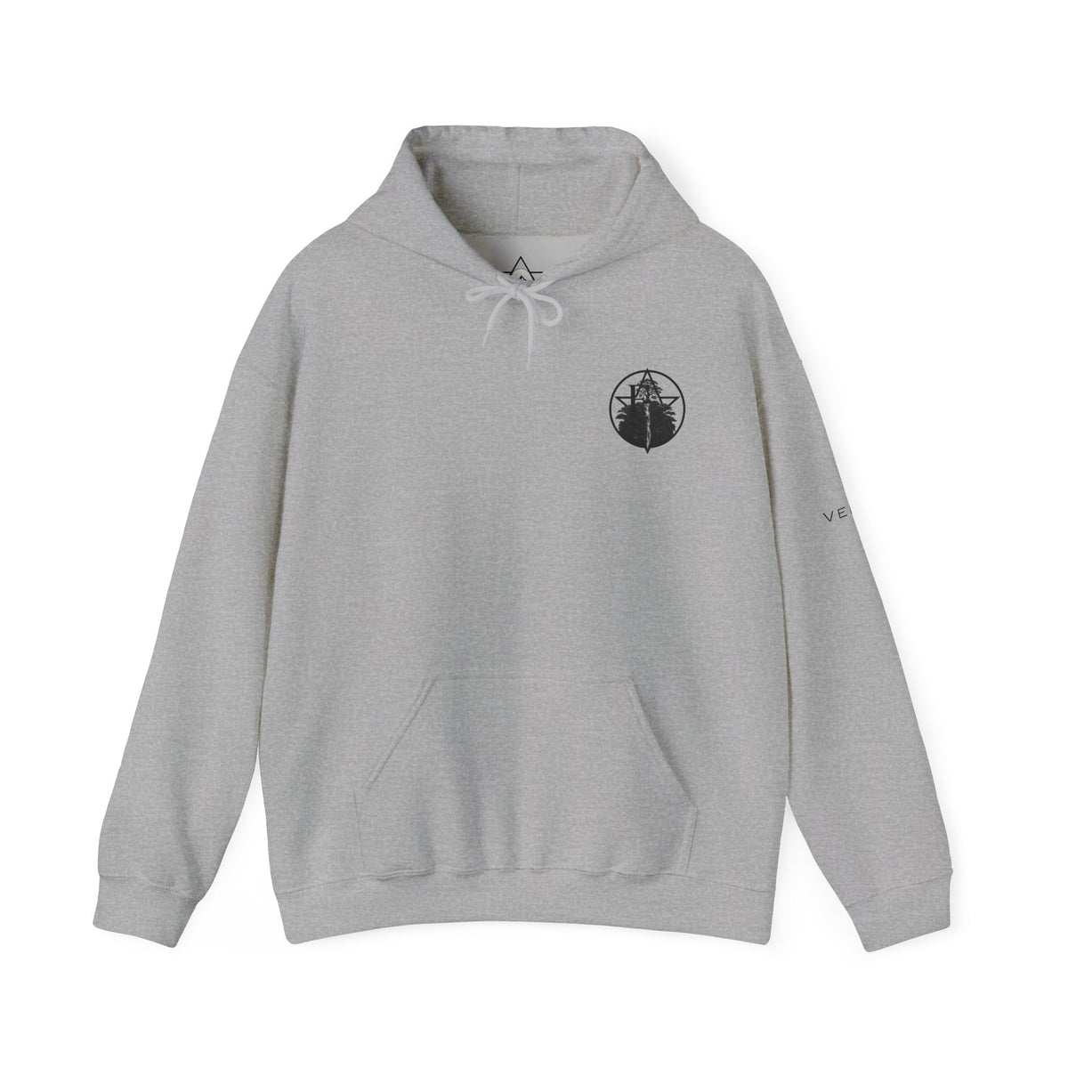 Emerald Cascade Waterfall Hoodie — Nature Graphic Hooded Sweatshirt