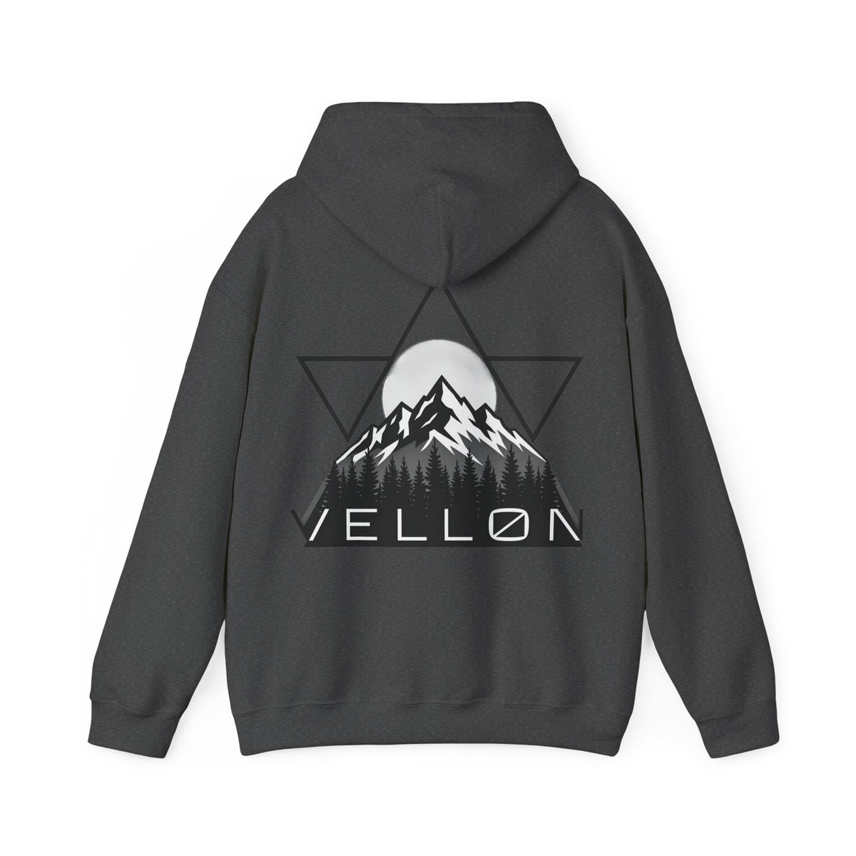 Vellon Mountain Logo Hoodie — Minimalist Outdoor Graphic Sweatshirt