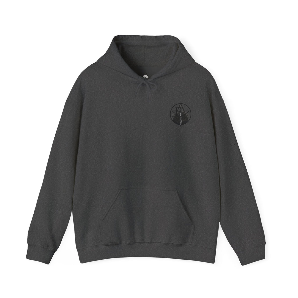 Emerald Cascade Waterfall Hoodie — Nature Graphic Hooded Sweatshirt