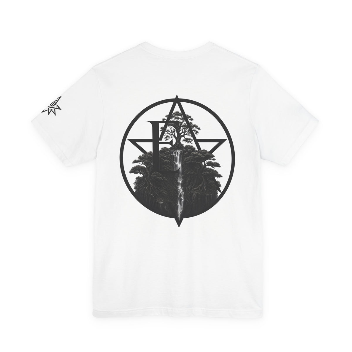 Empathy Script Tee | Star Geometric Back Graphic T-Shirt
