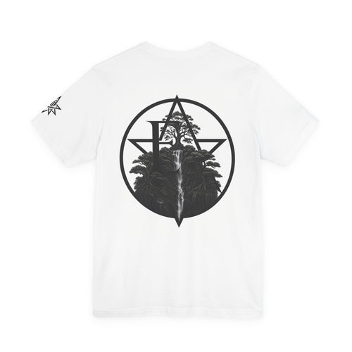 Empathy Script Tee | Star Geometric Back Graphic T-Shirt