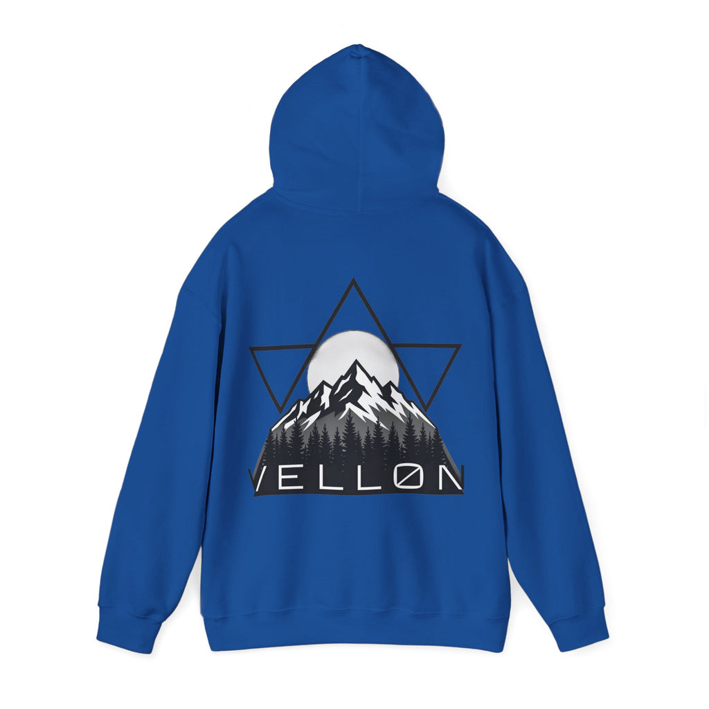 Vellon Mountain Logo Hoodie — Minimalist Outdoor Graphic Sweatshirt