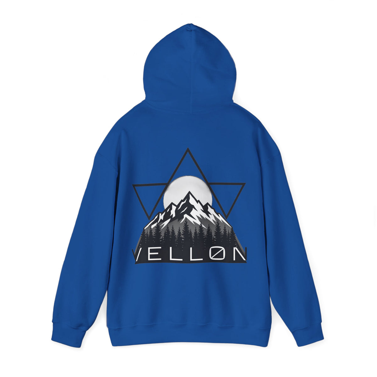 Vellon Mountain Logo Hoodie — Minimalist Outdoor Graphic Sweatshirt