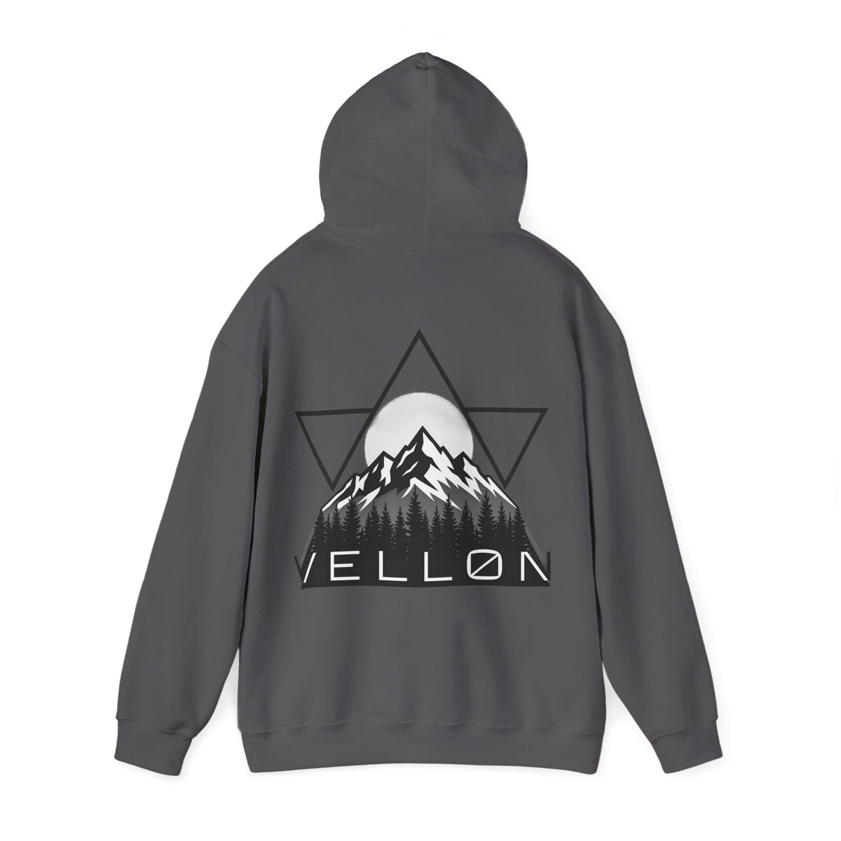 Vellon Mountain Logo Hoodie — Minimalist Outdoor Graphic Sweatshirt