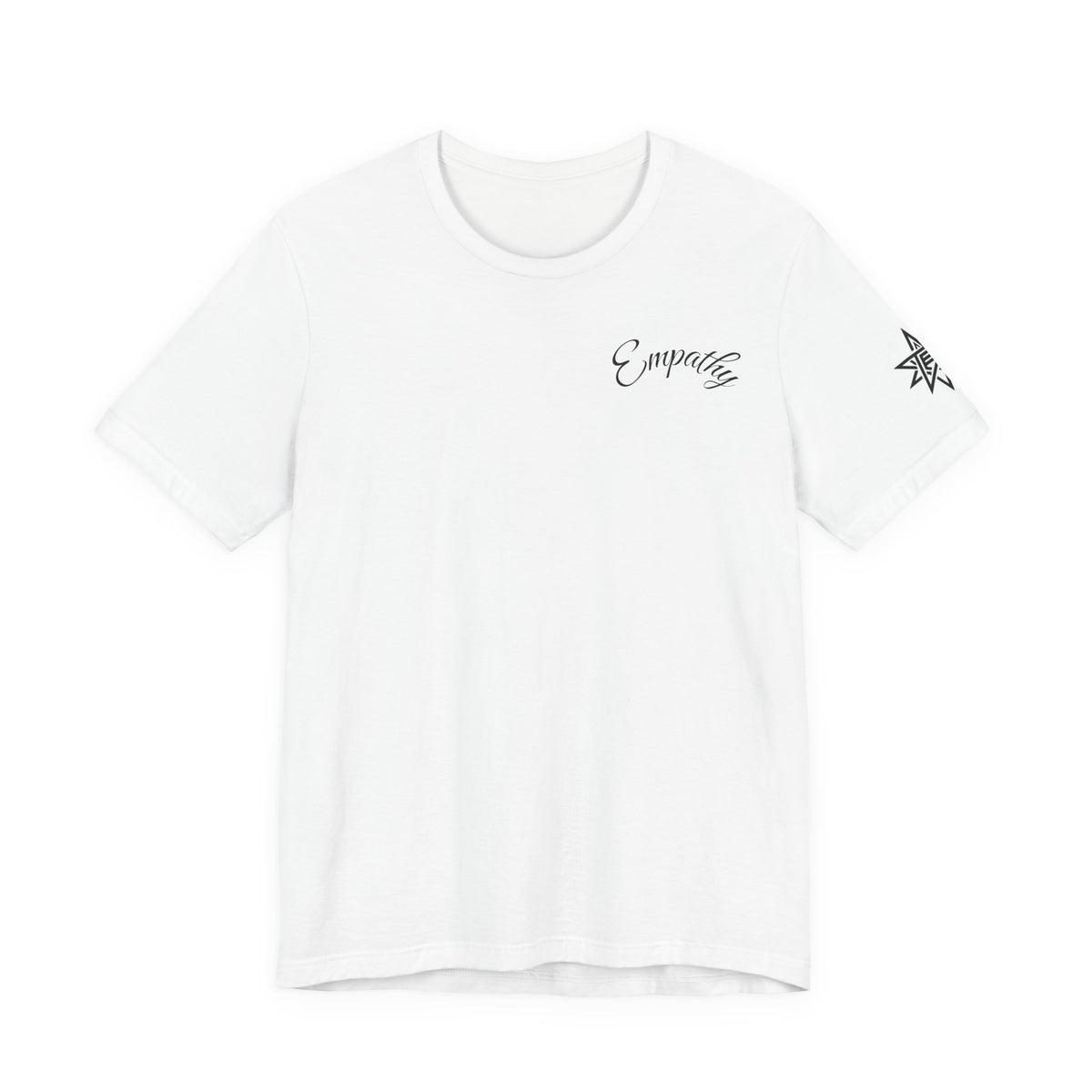 Empathy Script Tee | Star Geometric Back Graphic T-Shirt