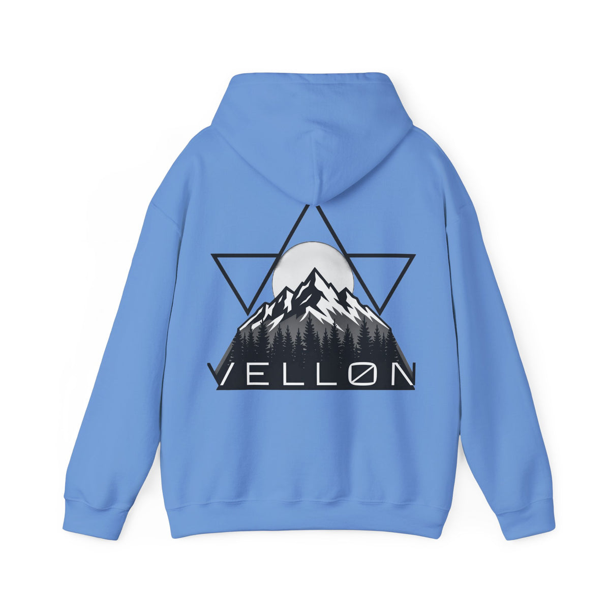 Vellon Mountain Logo Hoodie — Minimalist Outdoor Graphic Sweatshirt
