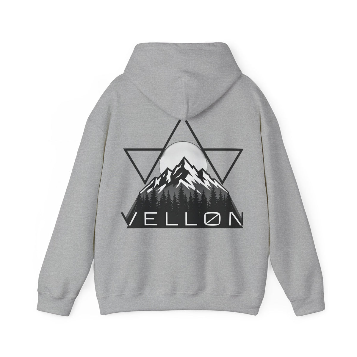 Vellon Mountain Logo Hoodie — Minimalist Outdoor Graphic Sweatshirt