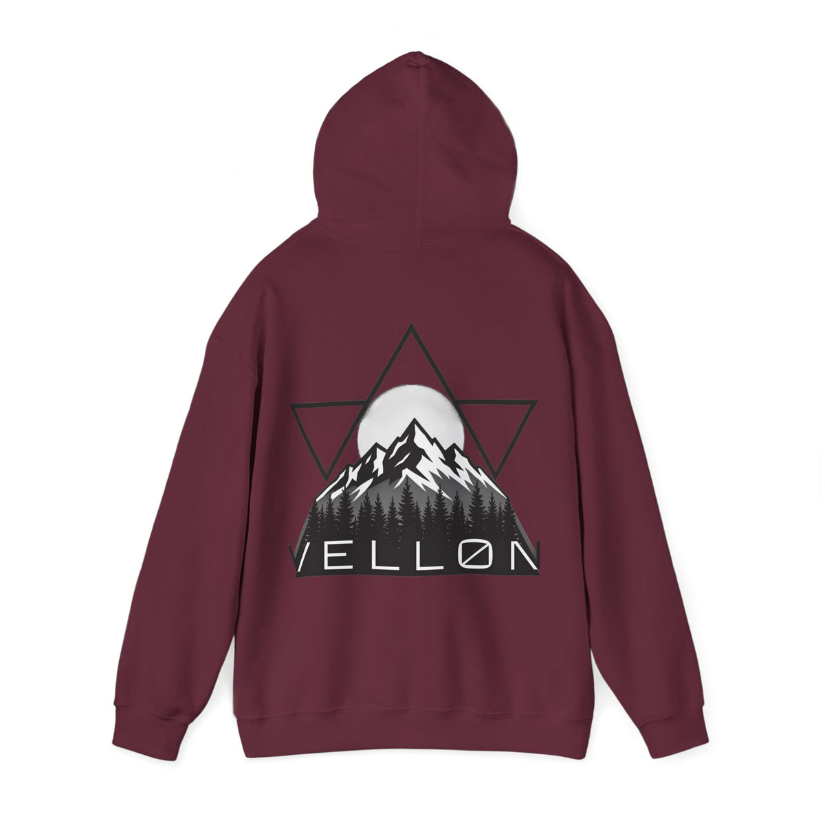Vellon Mountain Logo Hoodie — Minimalist Outdoor Graphic Sweatshirt