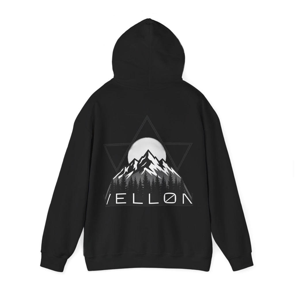 Vellon Mountain Logo Hoodie — Minimalist Outdoor Graphic Sweatshirt
