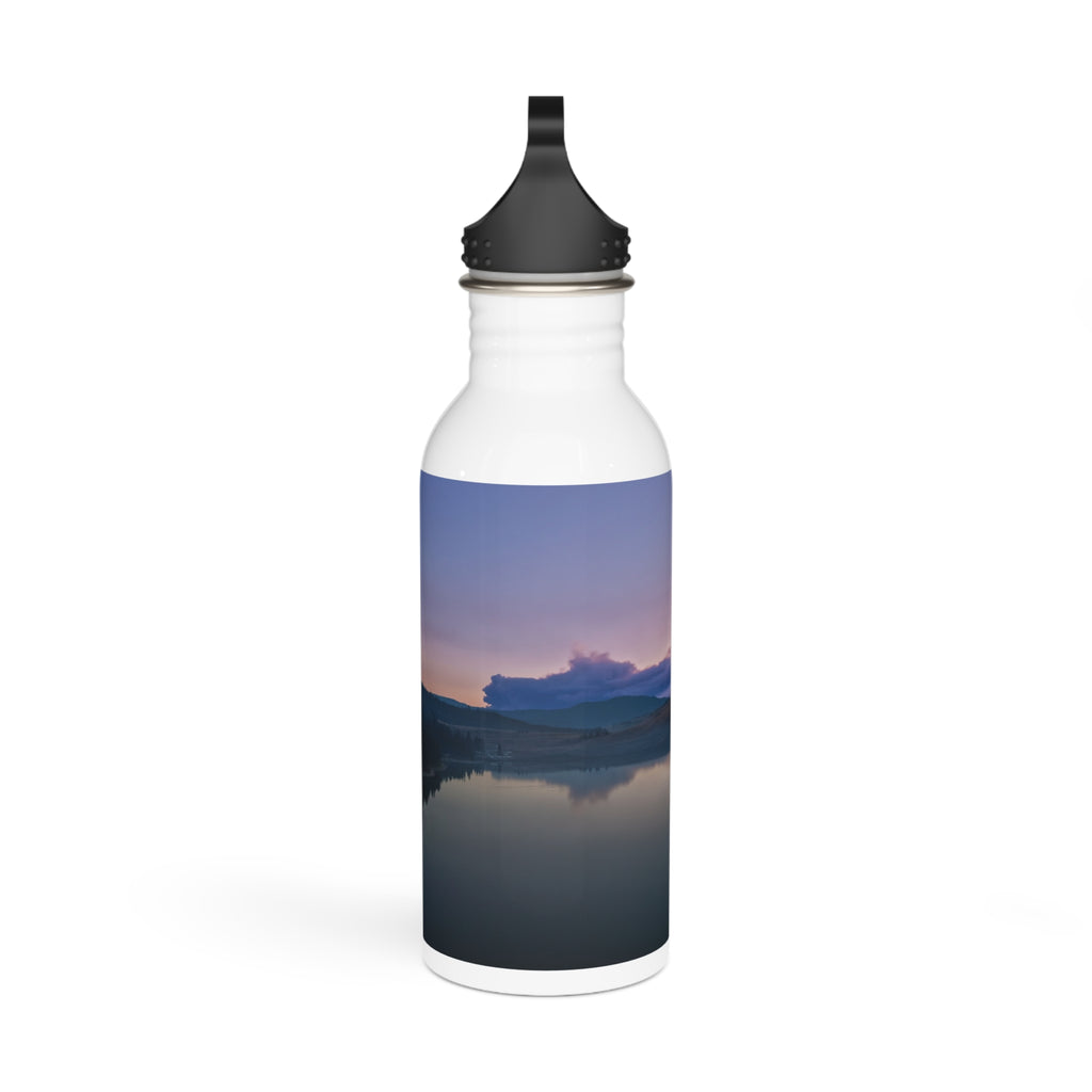 Stainless Steel Water Bottle — Tranquil Lake Sunrise Scenic Beverage Bottle