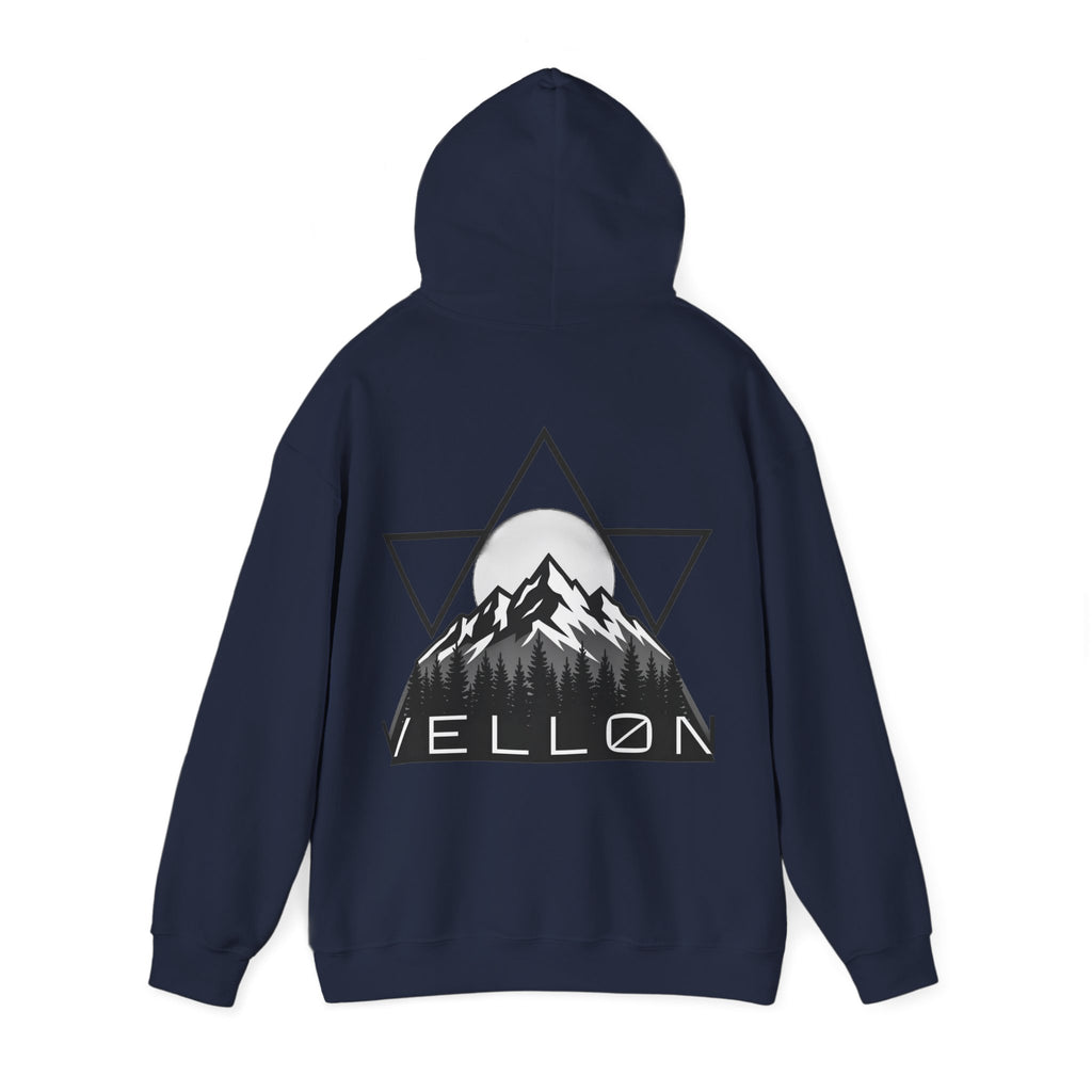Vellon Mountain Logo Hoodie — Minimalist Outdoor Graphic Sweatshirt