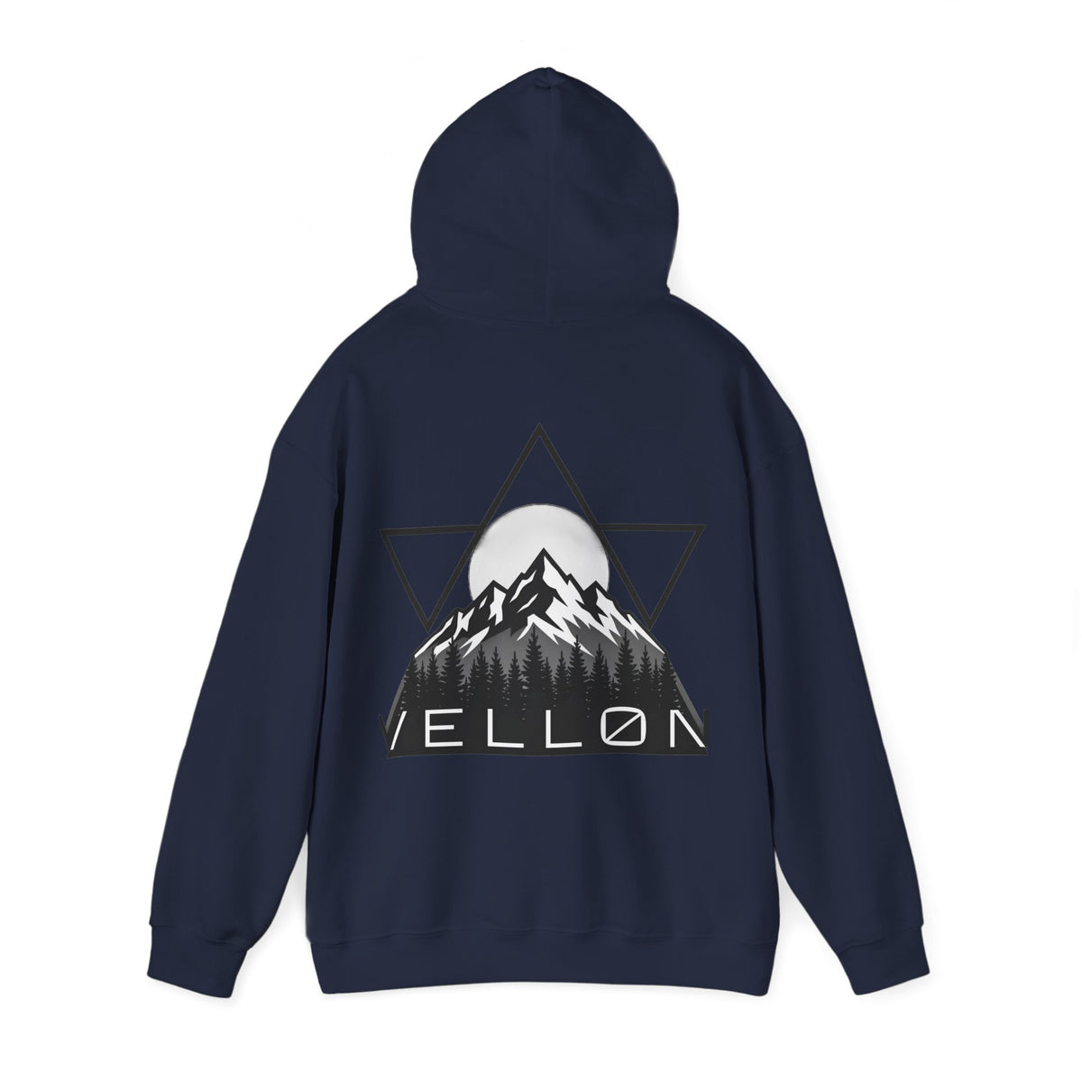 Vellon Mountain Logo Hoodie — Minimalist Outdoor Graphic Sweatshirt