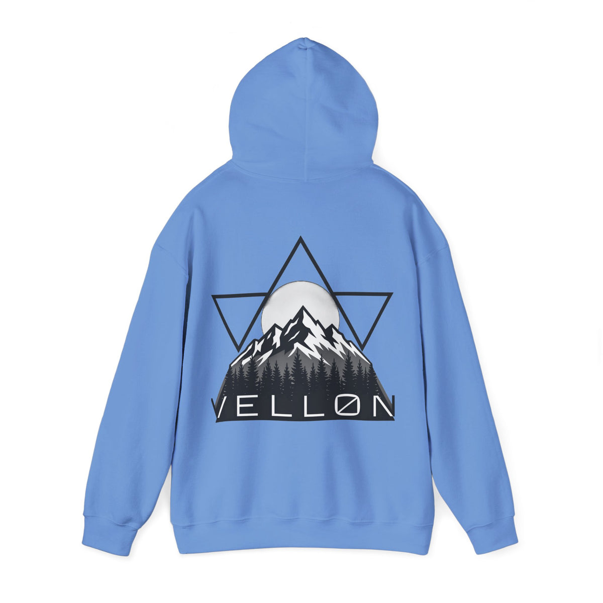 Vellon Mountain Logo Hoodie — Minimalist Outdoor Graphic Sweatshirt