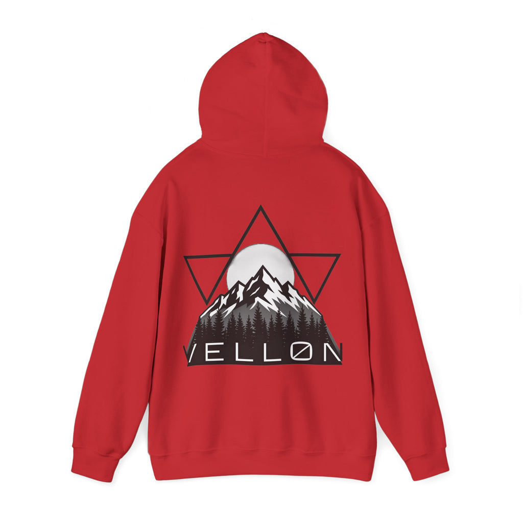 Vellon Mountain Logo Hoodie — Minimalist Outdoor Graphic Sweatshirt