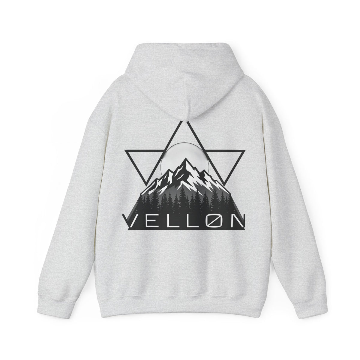 Vellon Mountain Logo Hoodie — Minimalist Outdoor Graphic Sweatshirt