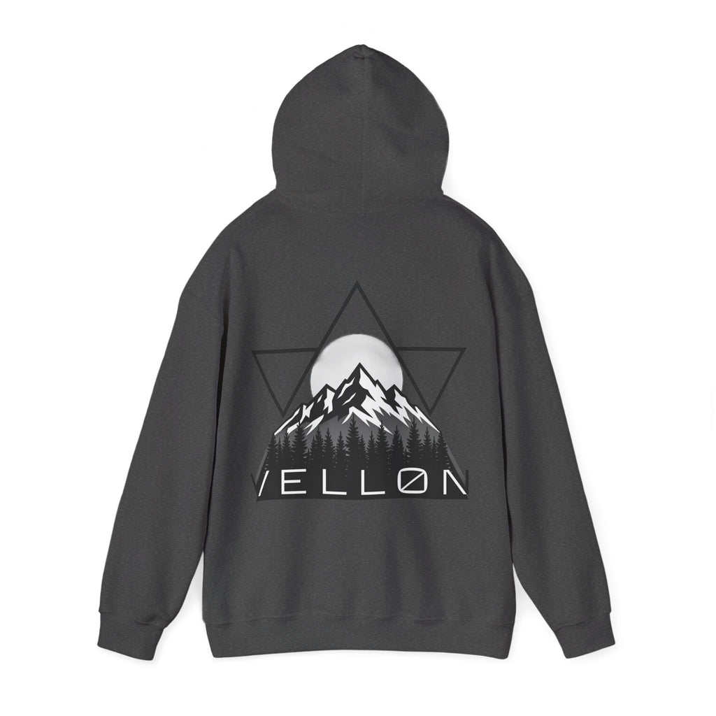 Vellon Mountain Logo Hoodie — Minimalist Outdoor Graphic Sweatshirt