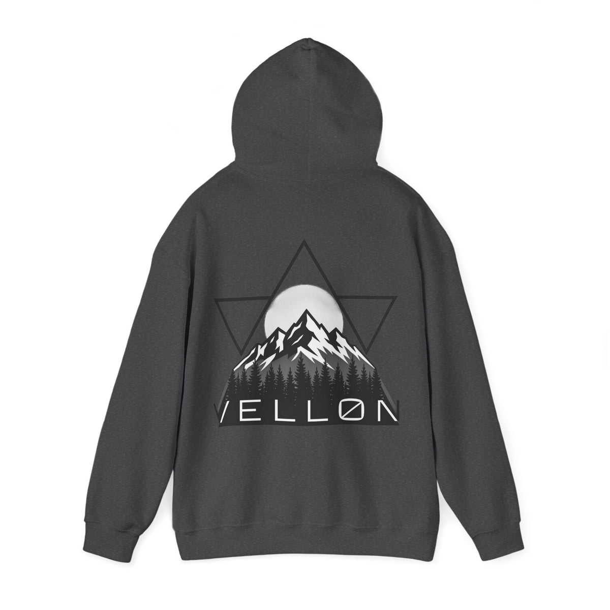 Vellon Mountain Logo Hoodie — Minimalist Outdoor Graphic Sweatshirt