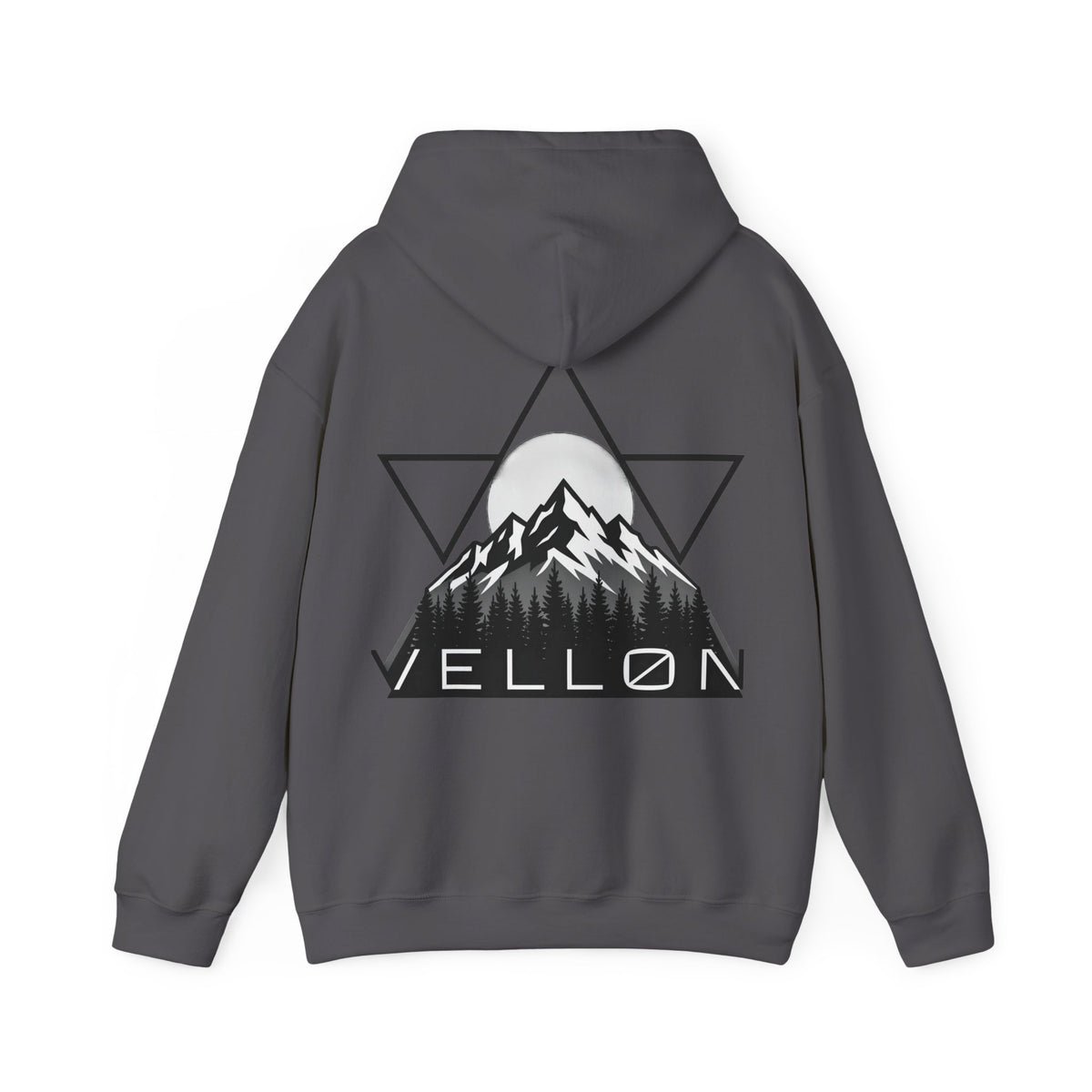 Vellon Mountain Logo Hoodie — Minimalist Outdoor Graphic Sweatshirt