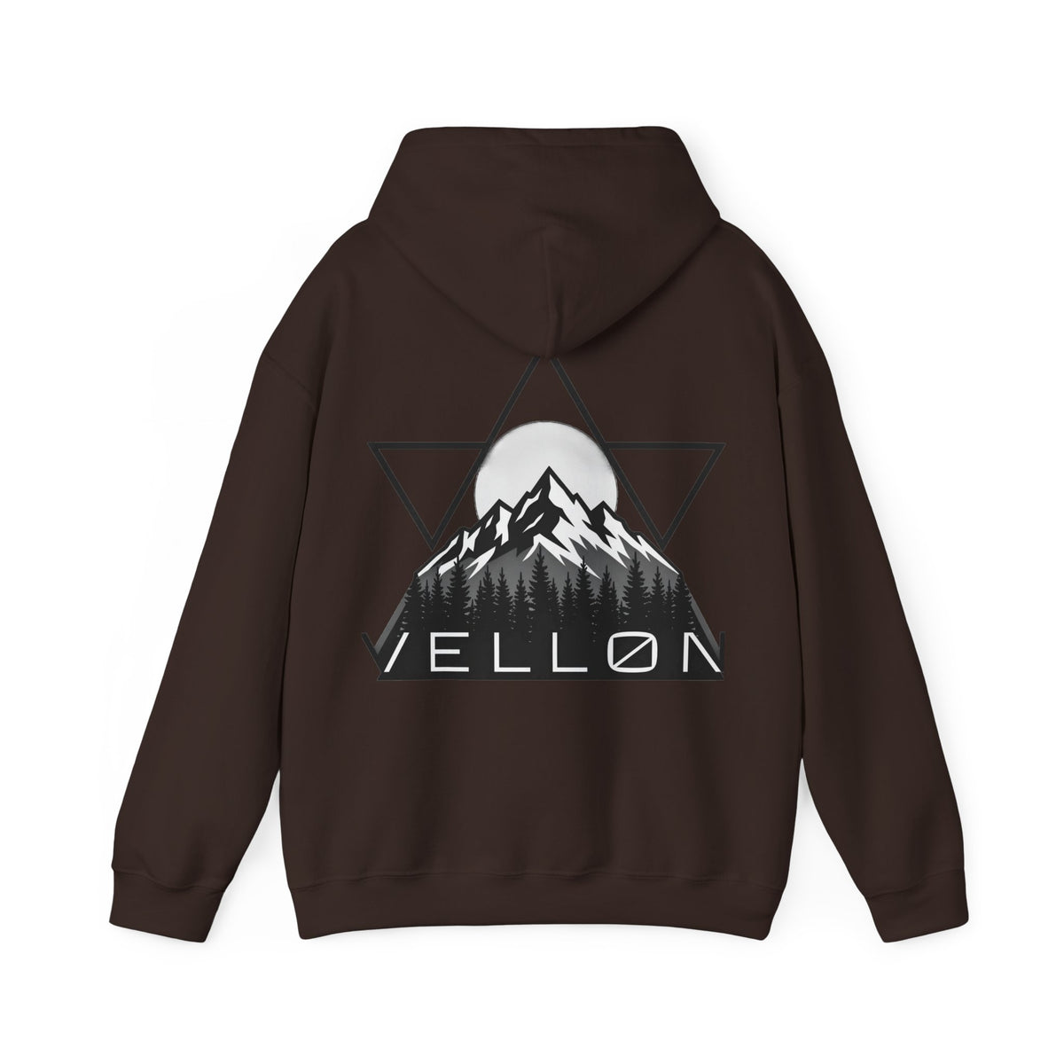 Vellon Mountain Logo Hoodie — Minimalist Outdoor Graphic Sweatshirt
