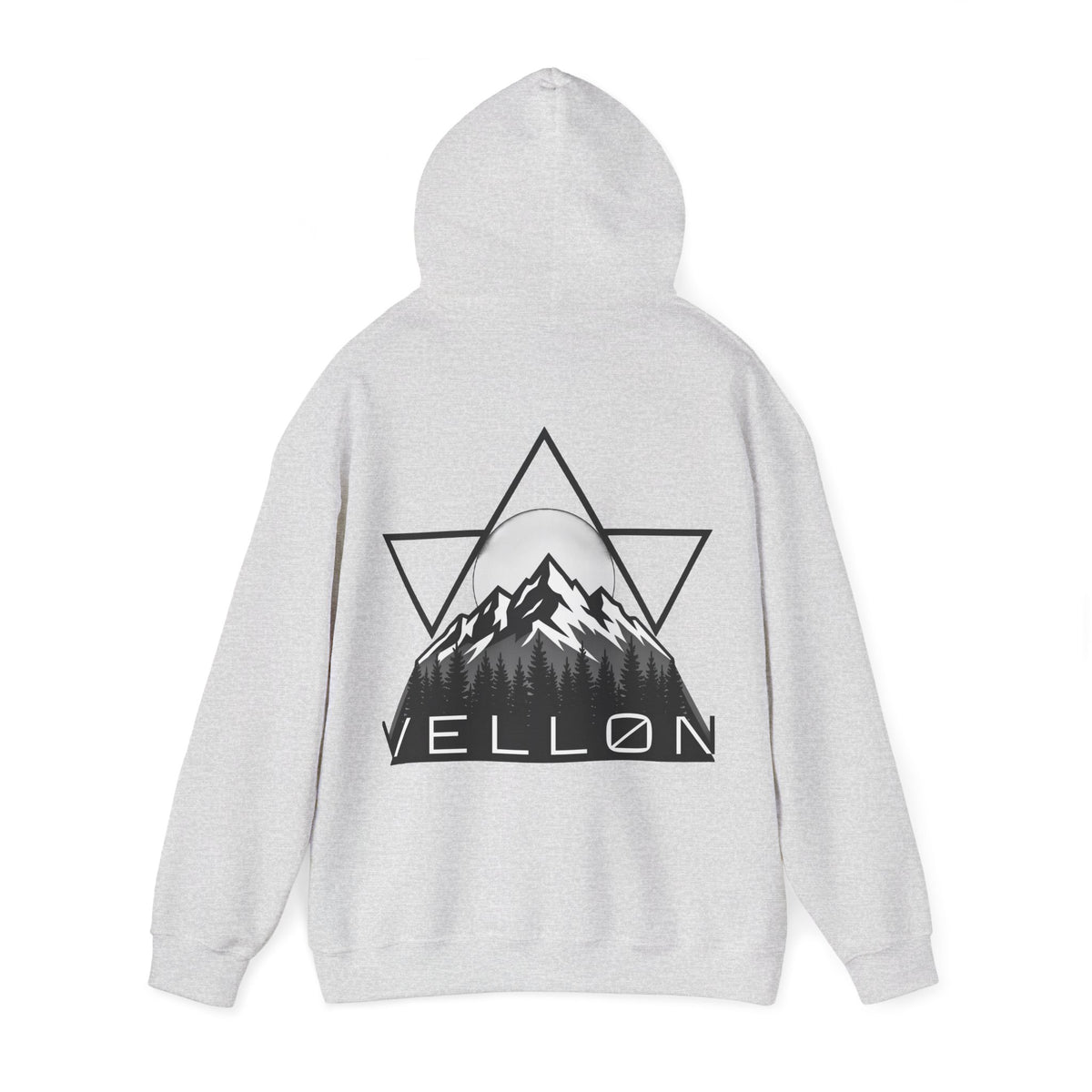 Vellon Mountain Logo Hoodie — Minimalist Outdoor Graphic Sweatshirt