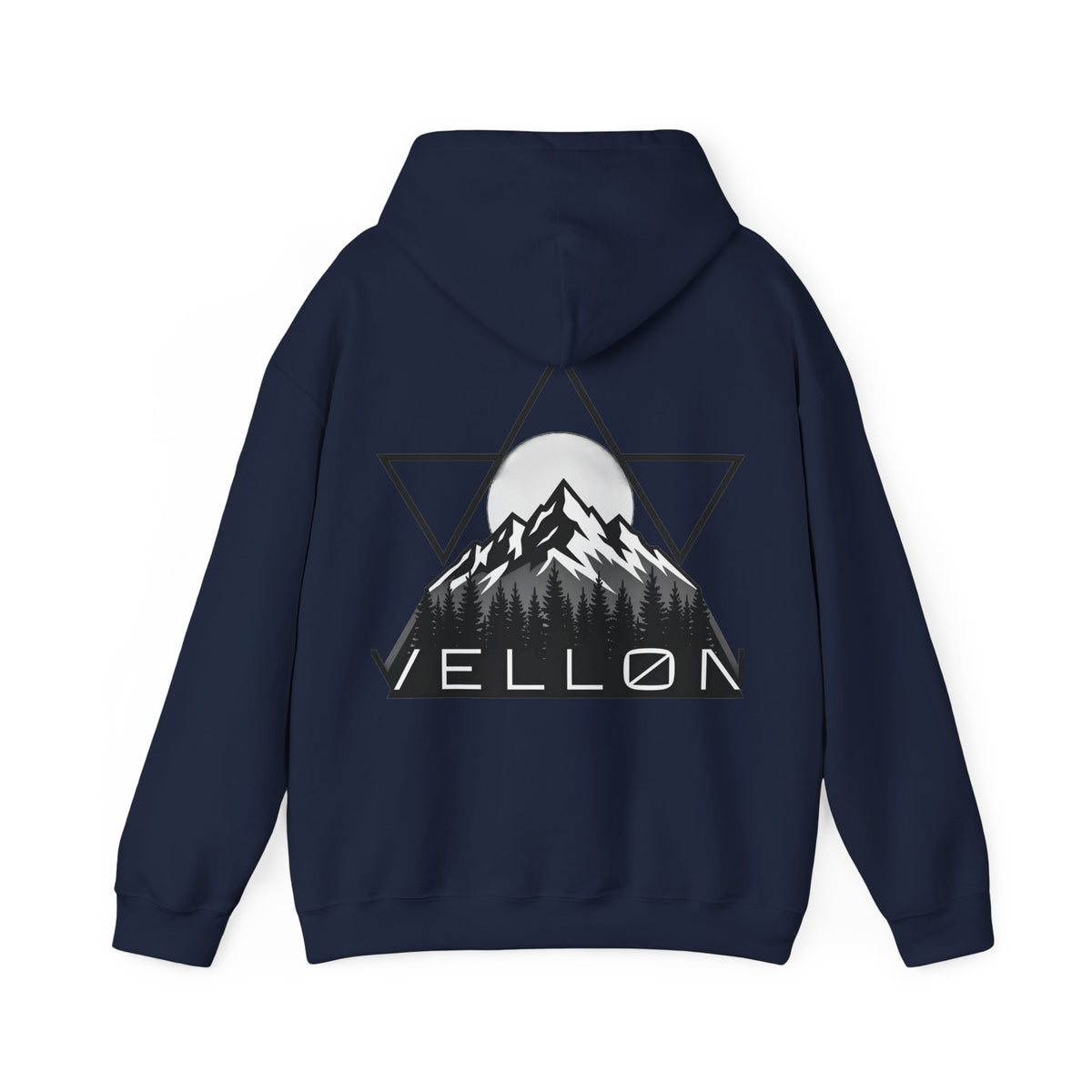 Vellon Mountain Logo Hoodie — Minimalist Outdoor Graphic Sweatshirt
