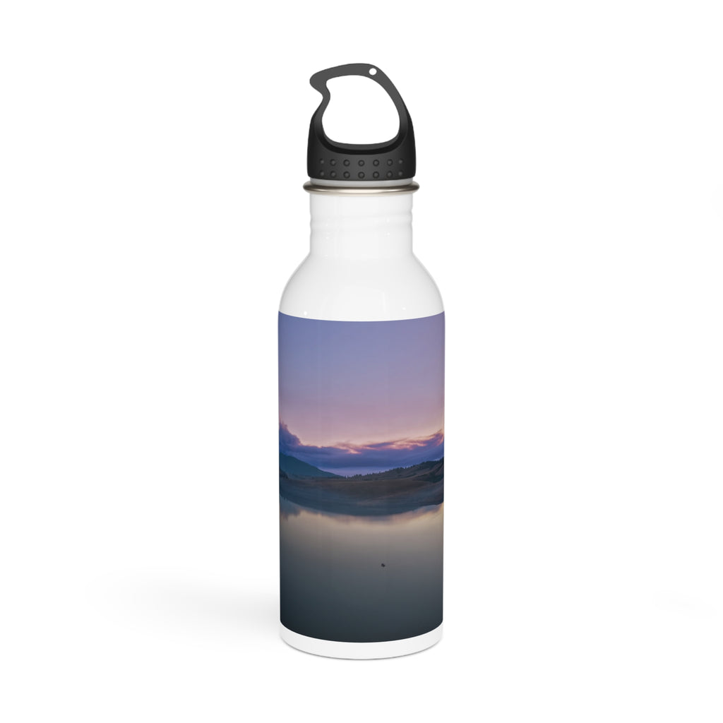 Stainless Steel Water Bottle — Tranquil Lake Sunrise Scenic Beverage Bottle