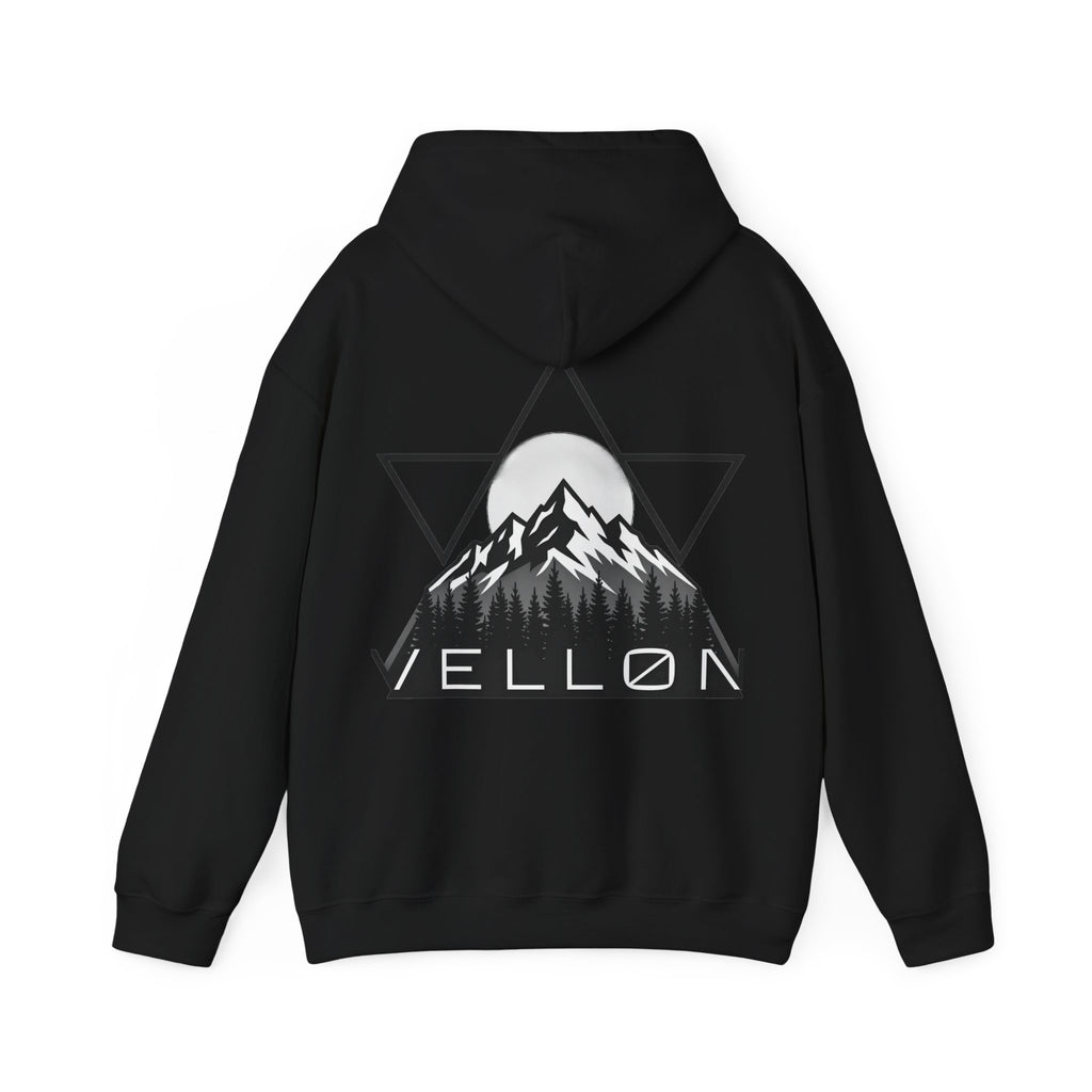 Vellon Mountain Logo Hoodie — Minimalist Outdoor Graphic Sweatshirt