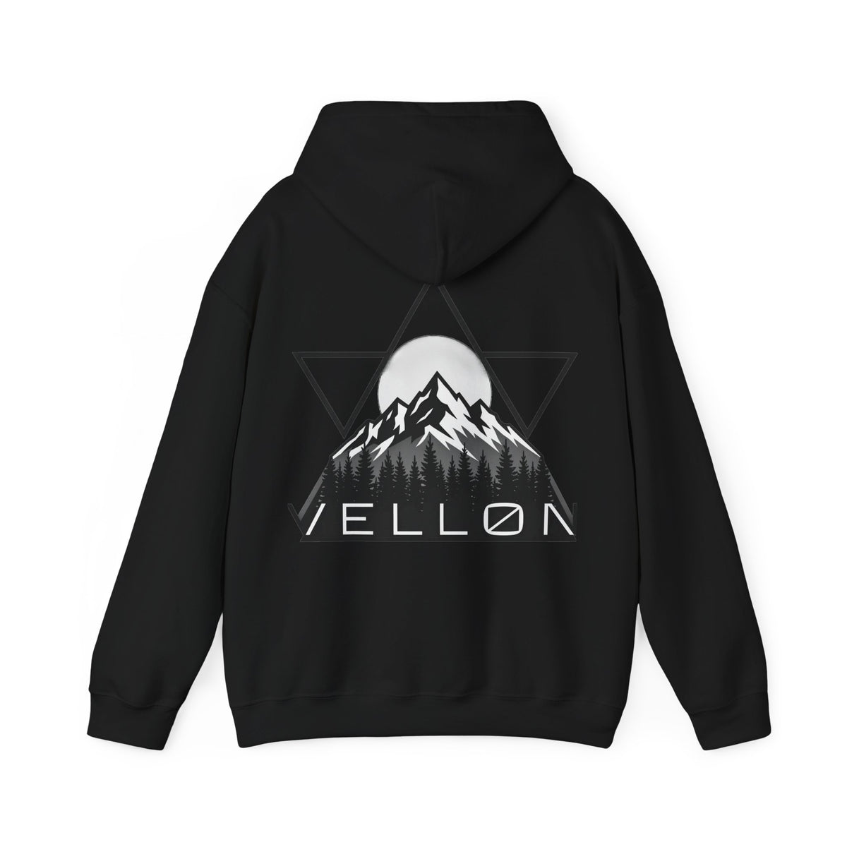 Vellon Mountain Logo Hoodie — Minimalist Outdoor Graphic Sweatshirt